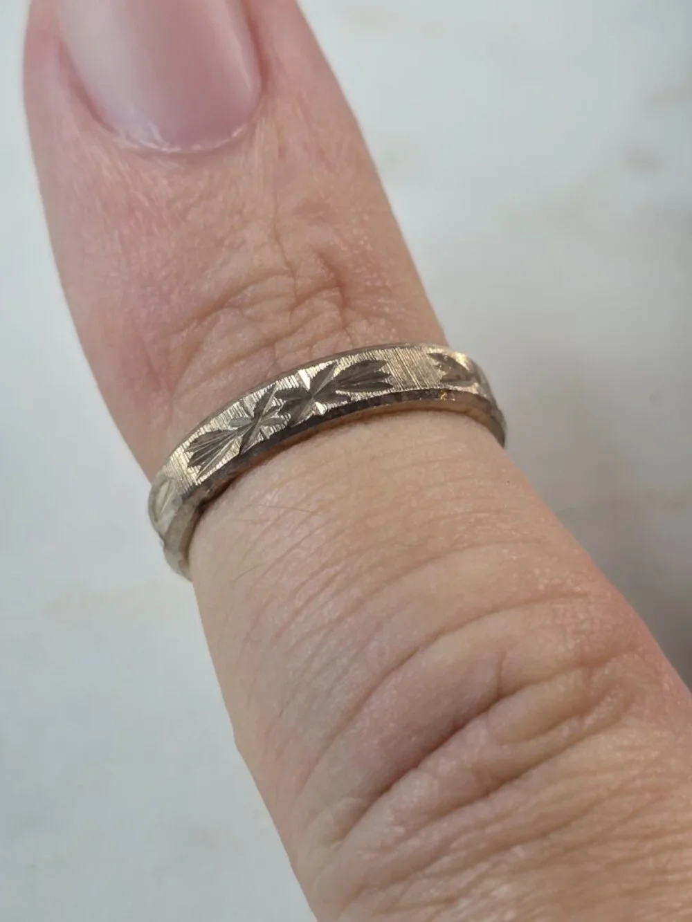 Womens Girls Vintage Estate Sterling Silver Modernist Ring 1.6g E4151